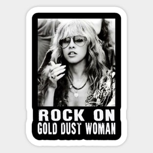 STEVIE - ROCK ON GOLD DUST WOMAN Sticker